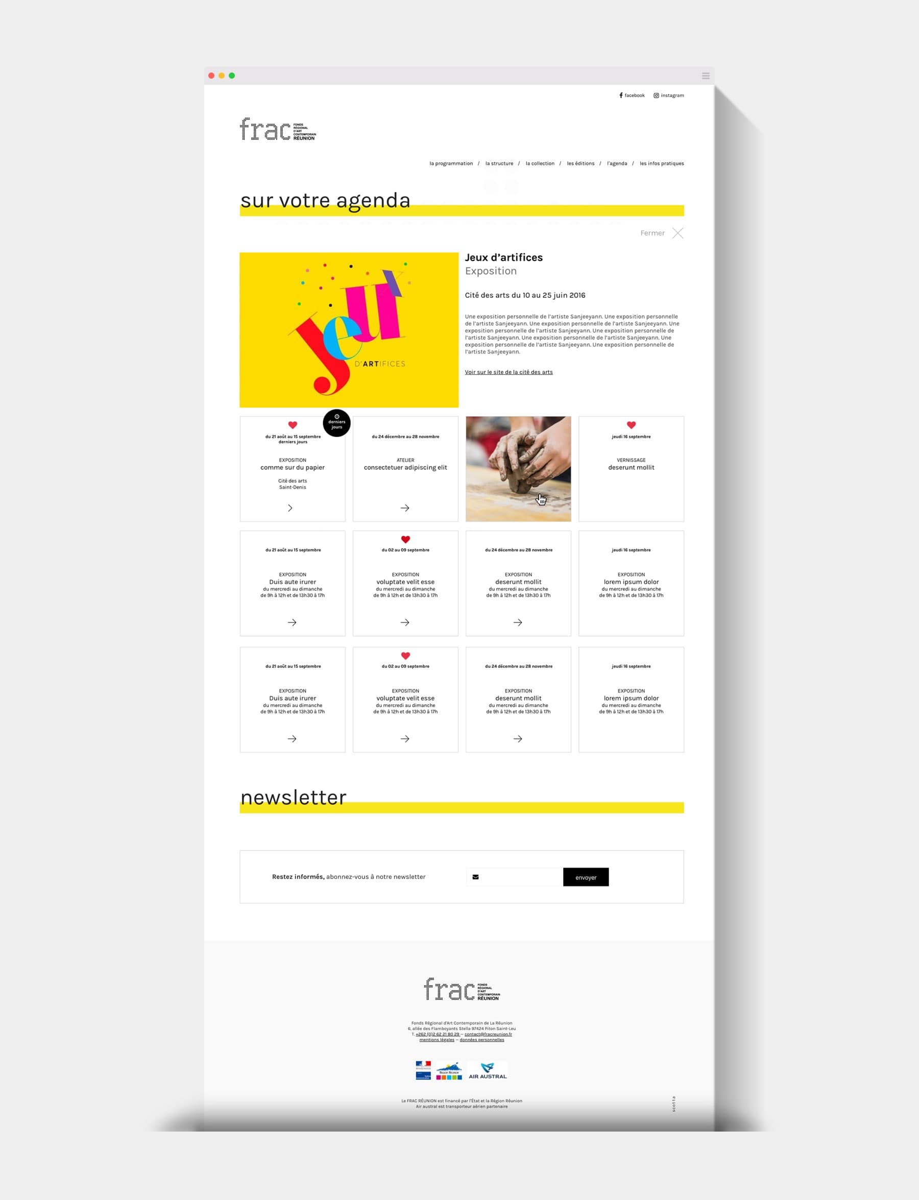 Site internet FRAC