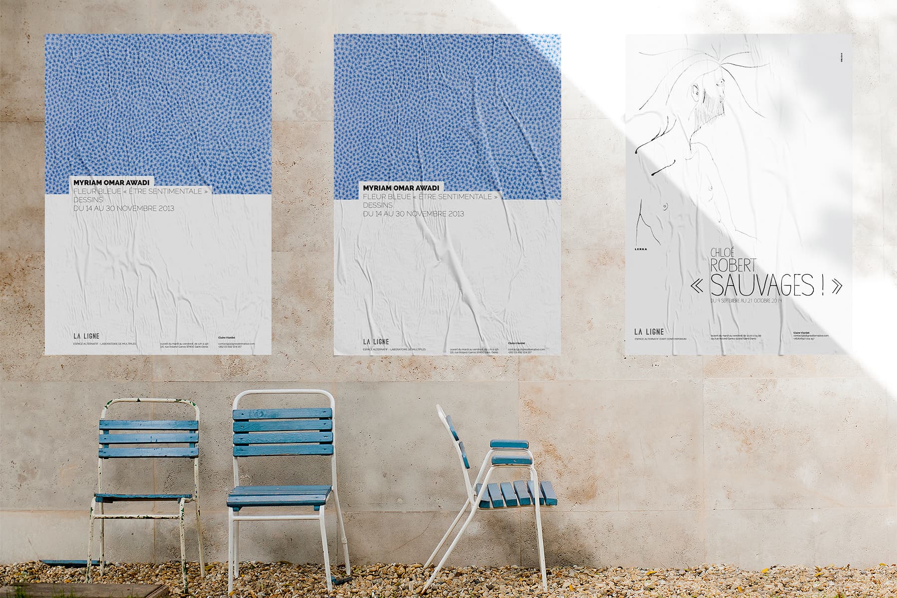 Affiches d'exposition Galerie La Ligne