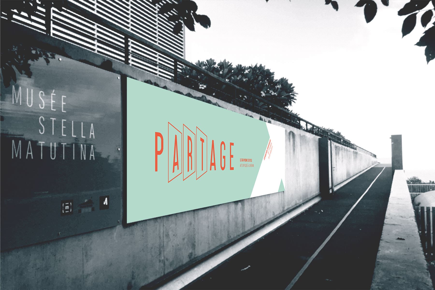 Signalétique de l'exposition Partage