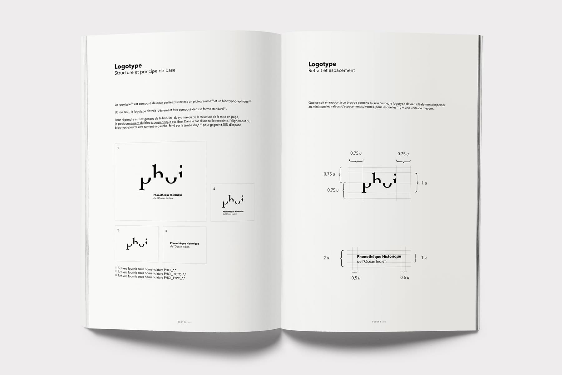 Extrait du Guide d'utilisation de l'identité graphique du PHOI