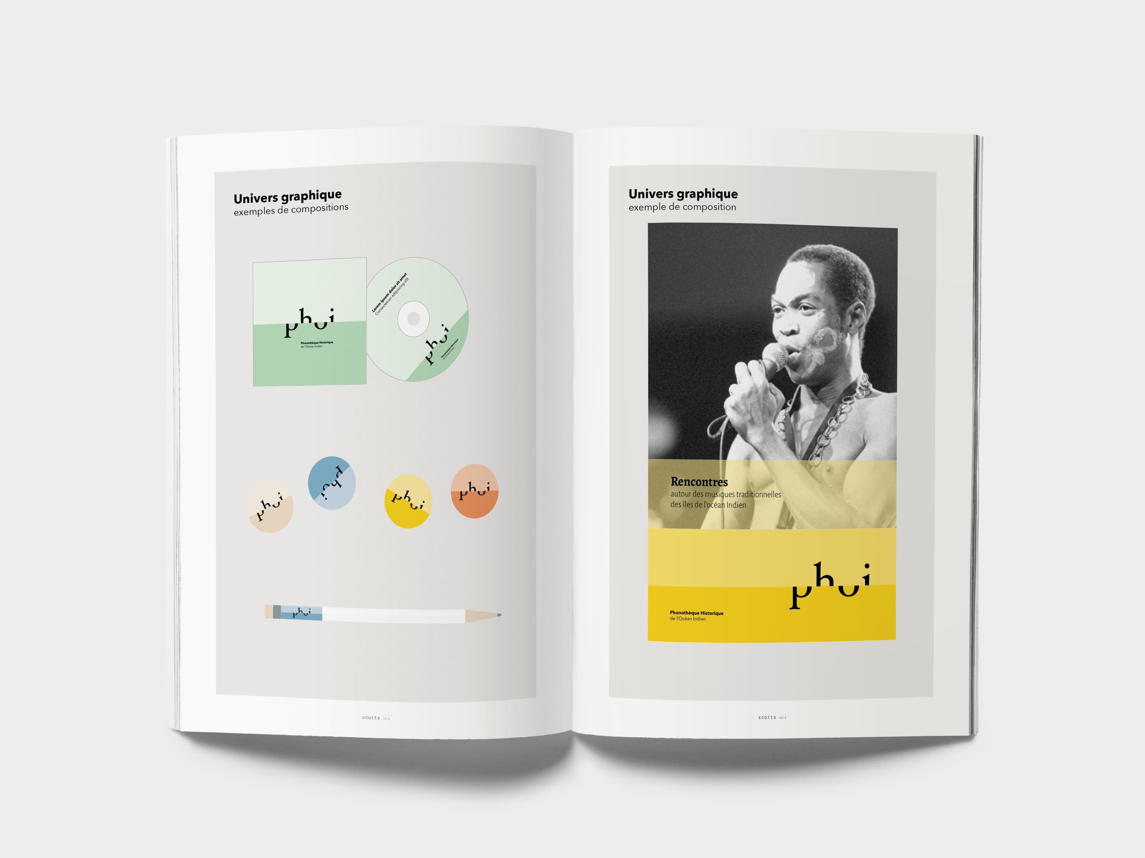 Extrait du Guide d'utilisation de l'identité graphique du PHOI