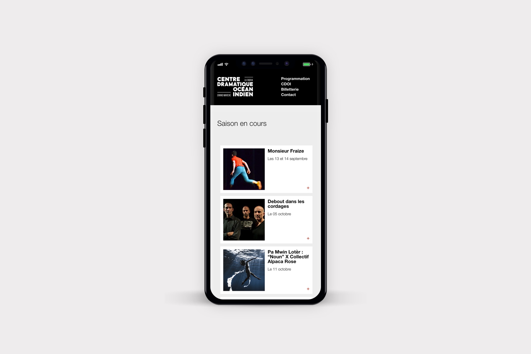Site internet mobile cdoi.re